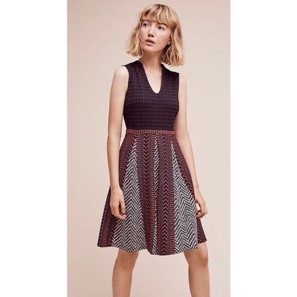 Maeve Anthropologie Carolina Fit & Flare Knit Dress Size 2